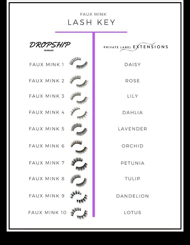 Faux Mink Lash Key