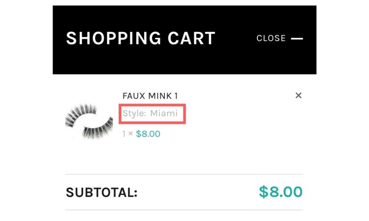 Shopping Cart Screenshot Shopping Cart Screenshot