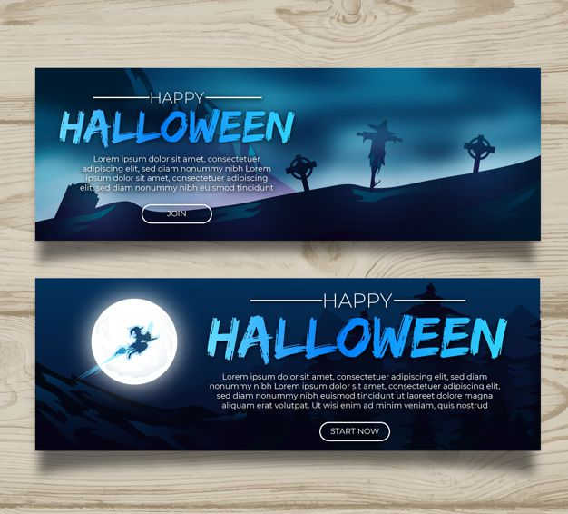 Halloween website banner Halloween website banner
