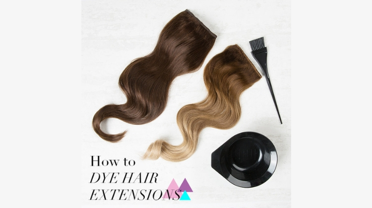 how to dye hair extensions