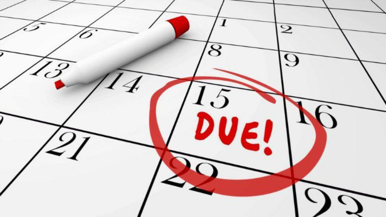 deadline due date deadline due date