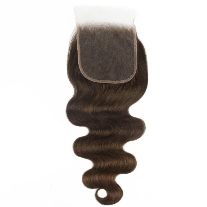 Medium Brown Body Wave 5x5 HD Closure - Image 4