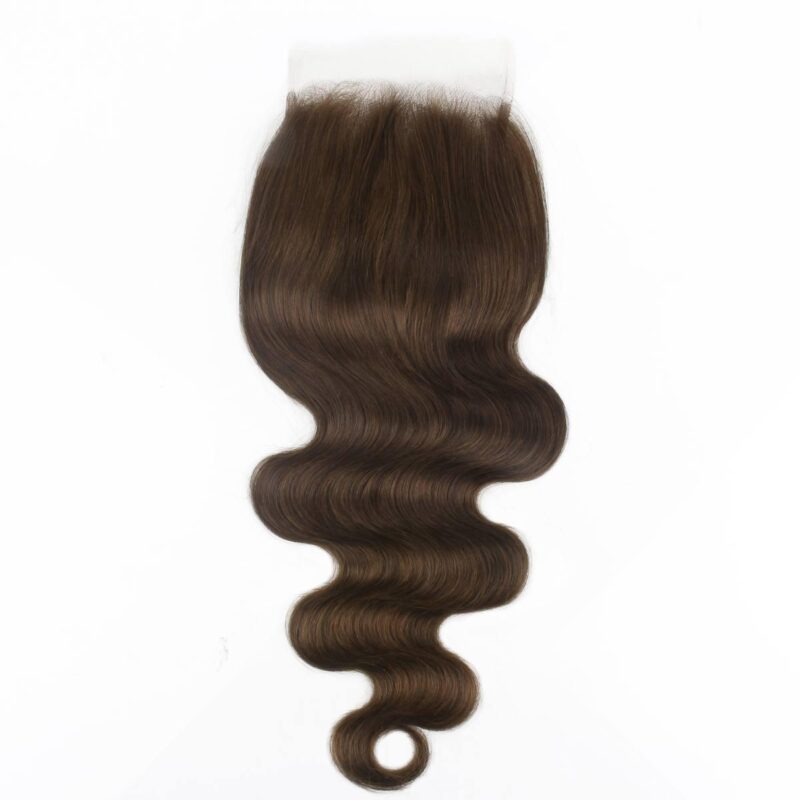 Medium Brown Body Wave 5x5 HD Closure - Image 3